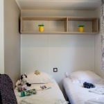 Exemple chambre lits simples Mobil-Home Privilège 4 Chambres - camping Hérault en bord de mer