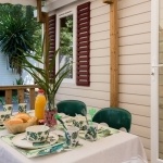 Terrasse Mobil-Home Access 2 Chambres Camping L'Etoile de Mer - Camping Hérault bord de mer