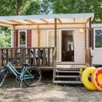Extérieur Terrasse Mobil-Home Access 2 Chambres Camping L'Etoile de Mer - Camping Hérault bord de mer