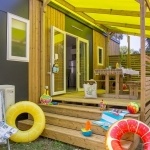 Terrasse Mobil-Home Privilège 2 Chambres - Camping L'Etoile de Mer Hérault bord de mer